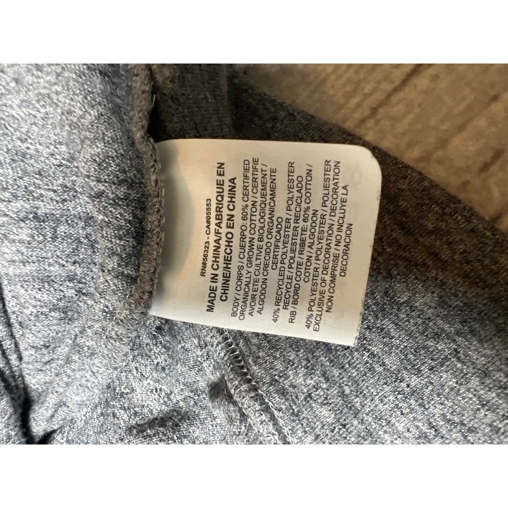 Nike Zip Up Hoodie Womens Large Gray Just Do It Sporty Minimalist Athleisure - Picture 6 of 8